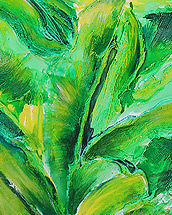 banane (2017, acrylic paint on canvas, 40x120cm)