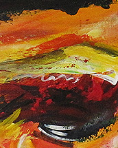 bee on LSD (2012, acrylic paint on cardboard 70x100cm)