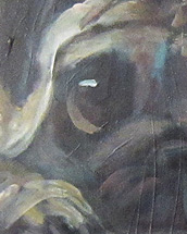 dog (2012, acrylic paint on canvas 70x50cm)