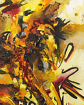 drachenfeuer (2014, acryl and tusche, 80x80cm)