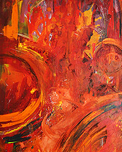 eingekreist (2013, acrylic paint on canvas 60x120cm)