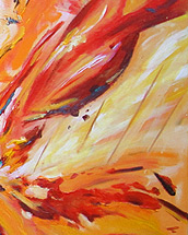 explosion partII (2013, acrylic paint on canvas, 120x60cm)