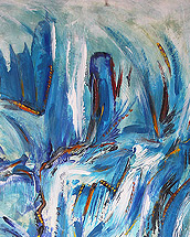 flow (2012, acrylic paint on cardboard 70x100cm)