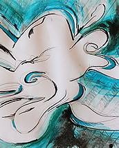 fratze (2015, tusche on paper, ~A4)