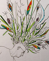 hirngespinst (2015, tusche and markers, A2)