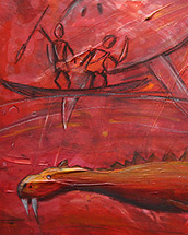höhlenmalerei (2013, acrylic paint on canvas 60x60cm)