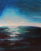 horizont (2015, acrylic paint on canvas 60x90cm)