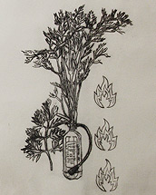 karottenlöscher (2015, drypoint on paper, ~A4)