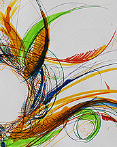 kritzelbilder I-IX (2015, tusche and pens on paper, ~A3)
