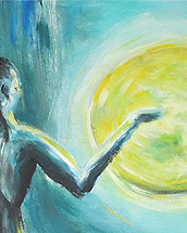 mond (2012, acrylic paint on cardboard 70x100cm)