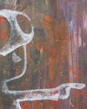 mrs. mushroom (2012, acrylic paint on cardboard 70x100cm)
