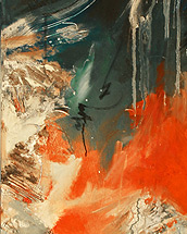 paradiesvogel (2014, acrylic paint on canvas 40x160cm)