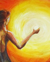 sonne (2012, acrylic paint on cardboard 70x100cm)