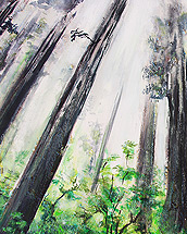 wald (2018, acrylic paint on canvas, 70x50cm)